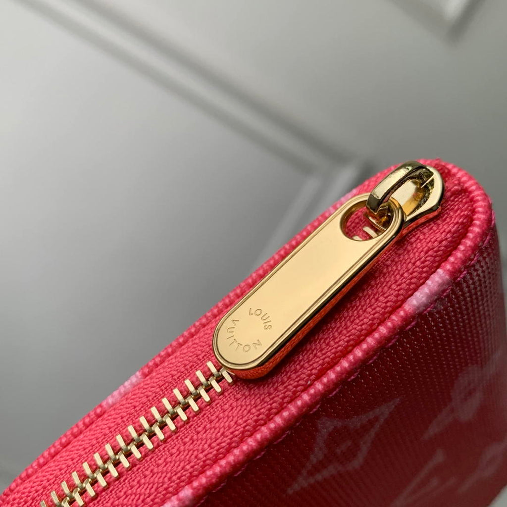 LV M27721 Louis Vuitton Zippy Coin Purse  Other Monogram Canvas  Rose Red