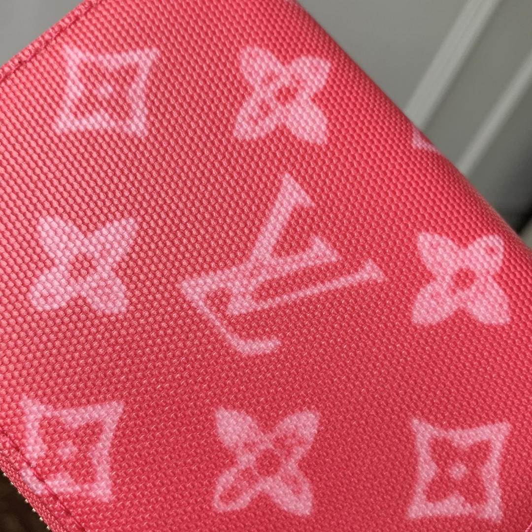 LV M27721 Louis Vuitton Zippy Coin Purse  Other Monogram Canvas  Rose Red