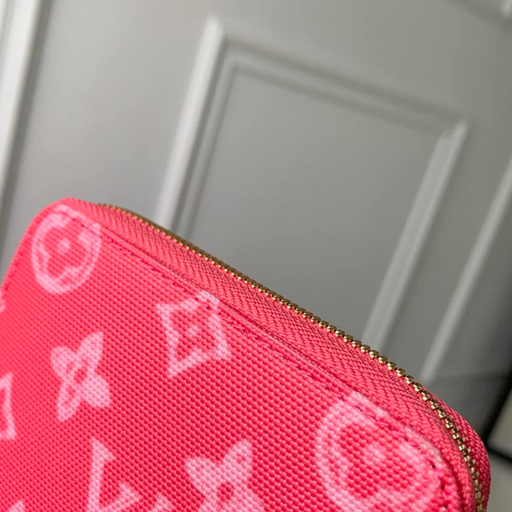 LV M27721 Louis Vuitton Zippy Coin Purse  Other Monogram Canvas  Rose Red