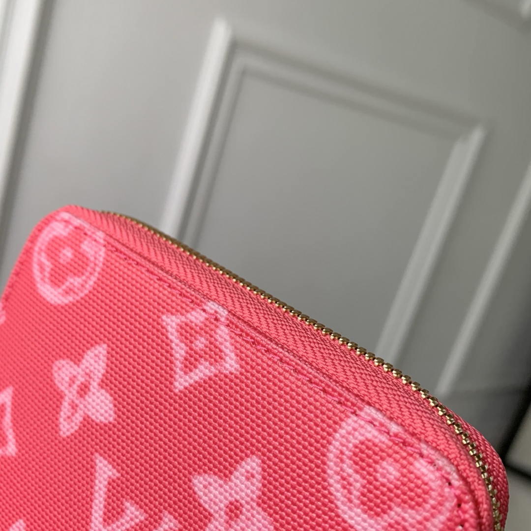 LV M27721 Louis Vuitton Zippy Coin Purse  Other Monogram Canvas  Rose Red