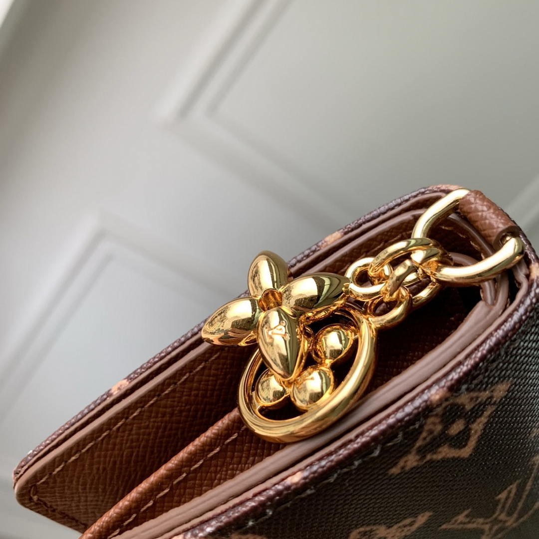 LV M27680  Louis Vuitton Zippy Coin Purse  Other Monogram Canvas Coffe Brown