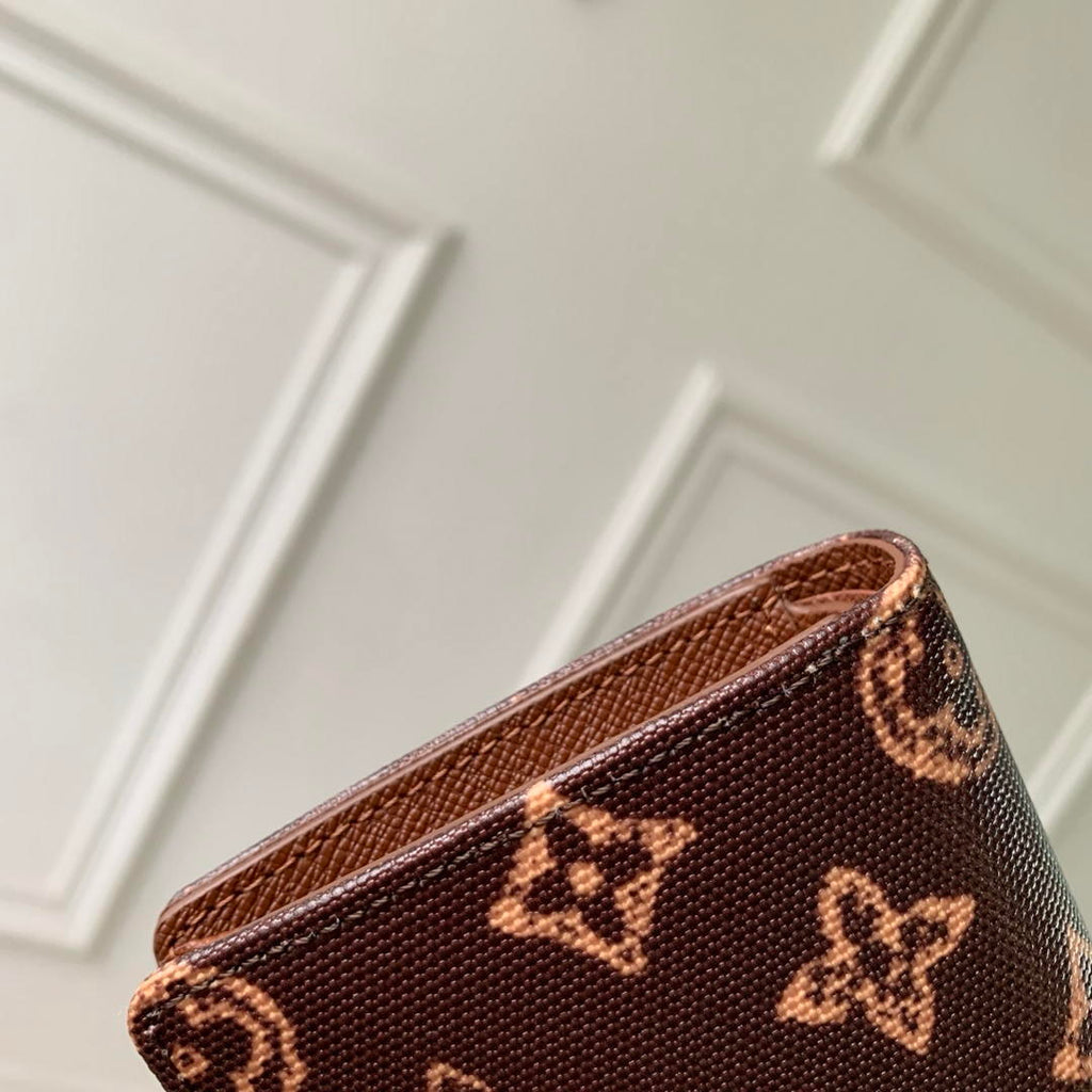 LV M27680  Louis Vuitton Zippy Coin Purse  Other Monogram Canvas Coffe Brown