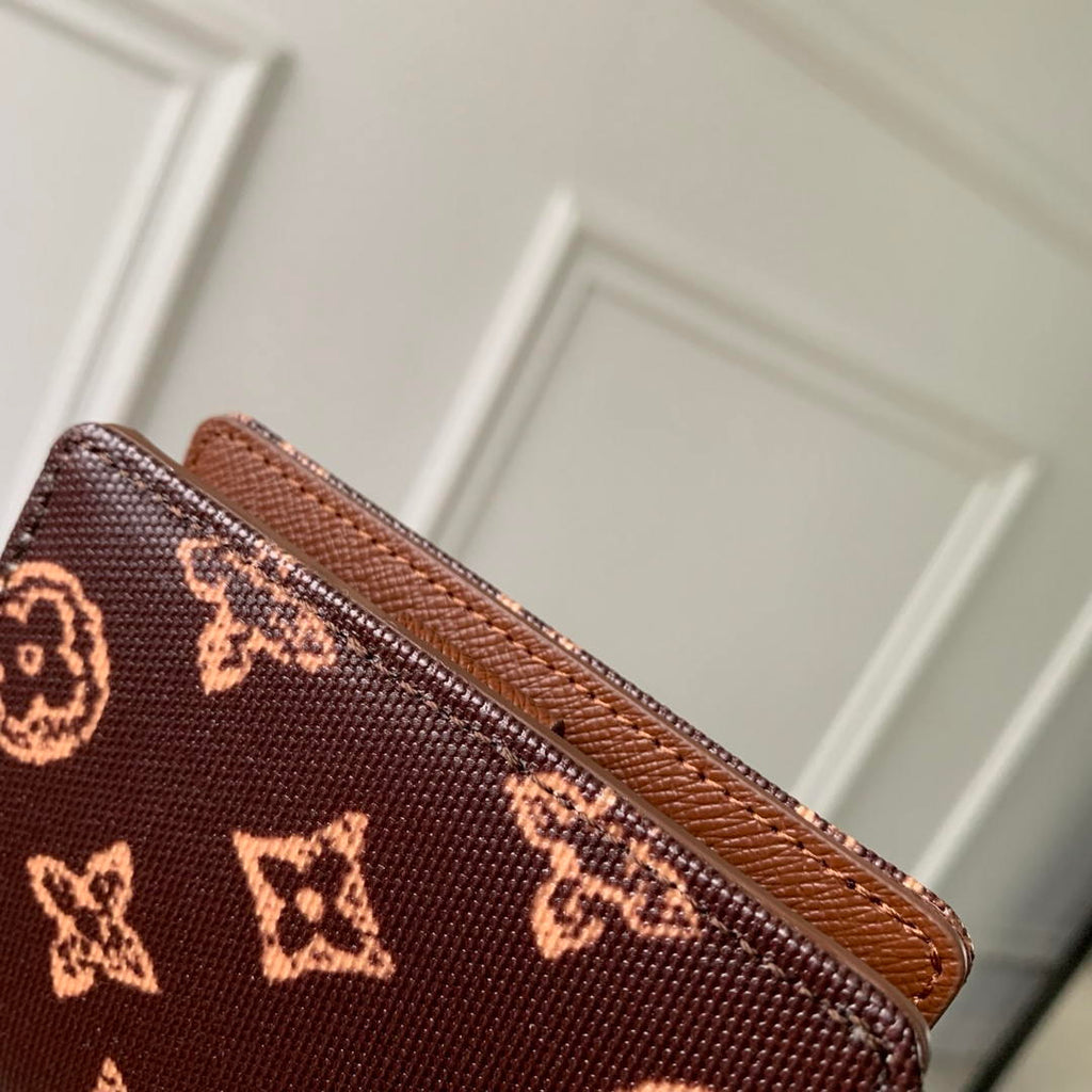 LV M27680  Louis Vuitton Zippy Coin Purse  Other Monogram Canvas Coffe Brown