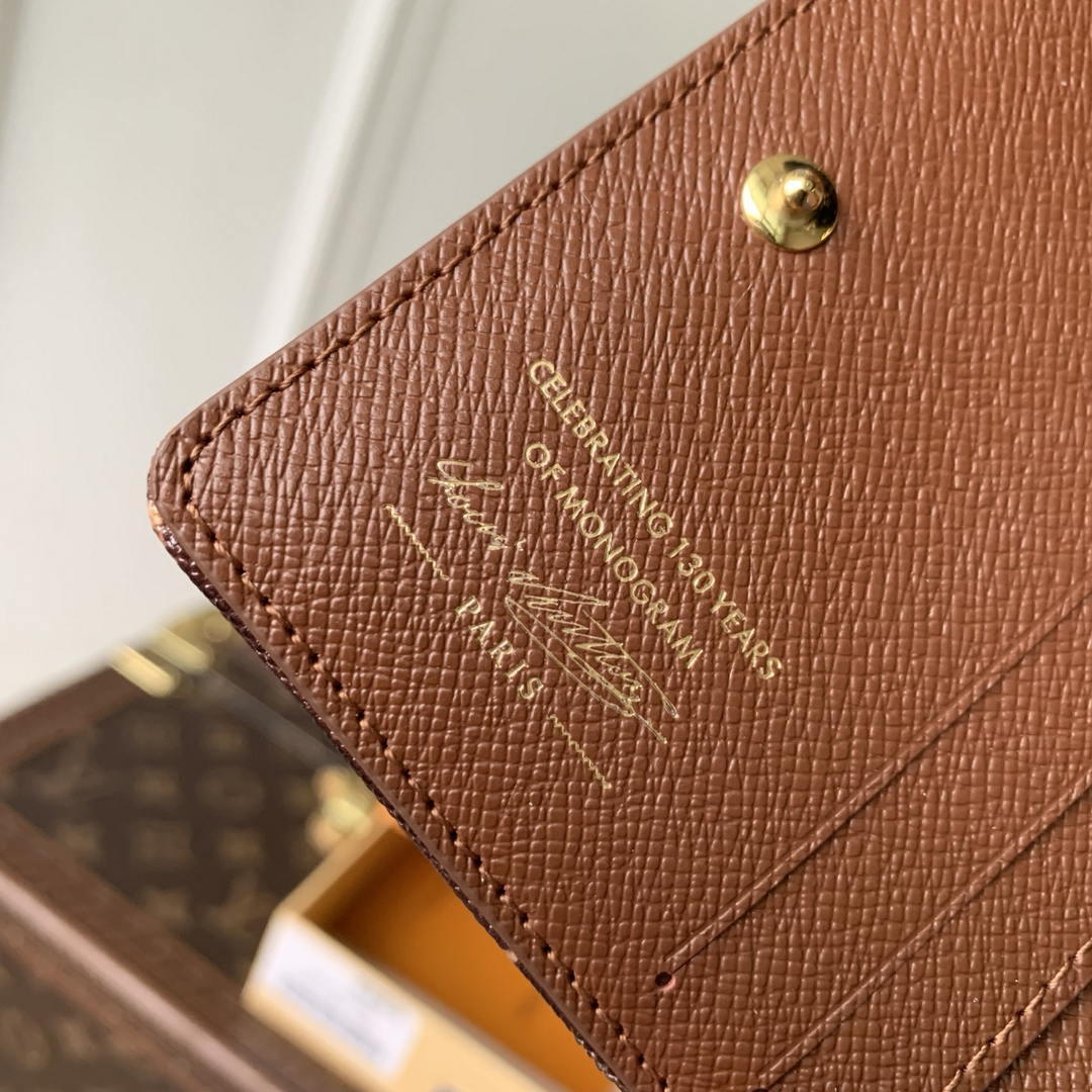 LV M27680  Louis Vuitton Zippy Coin Purse  Other Monogram Canvas Coffe Brown