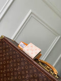 LV M27680 Louis Vuitton Zippy Coin Purse  Other Monogram Canvas Apricot Biege
