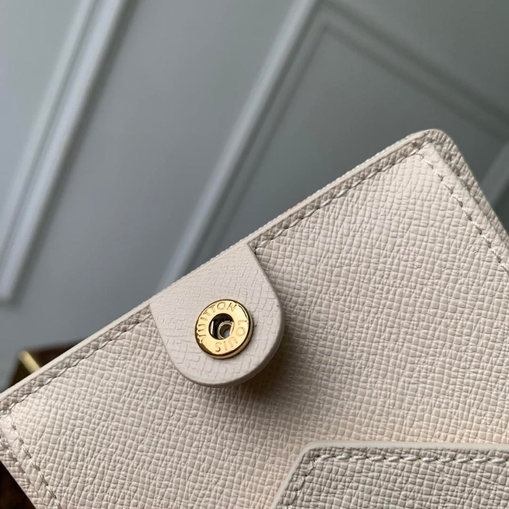 LV M27680 Louis Vuitton Zippy Coin Purse  Other Monogram Canvas Apricot Biege