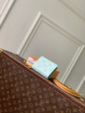 LV M27680 Louis Vuitton Zippy Coin Purse  Other Monogram Canvas Light Blue
