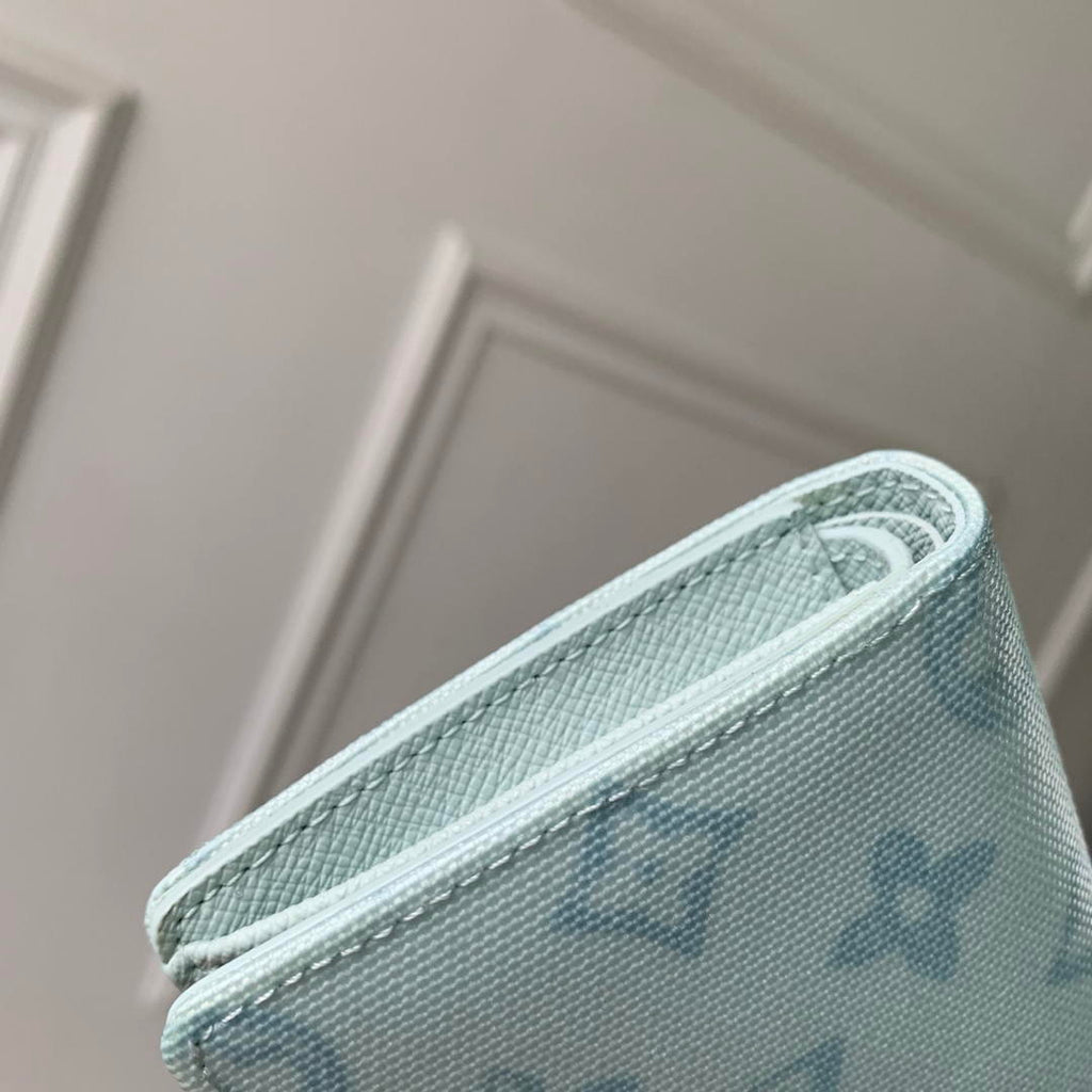 LV M27680 Louis Vuitton Zippy Coin Purse  Other Monogram Canvas Light Blue