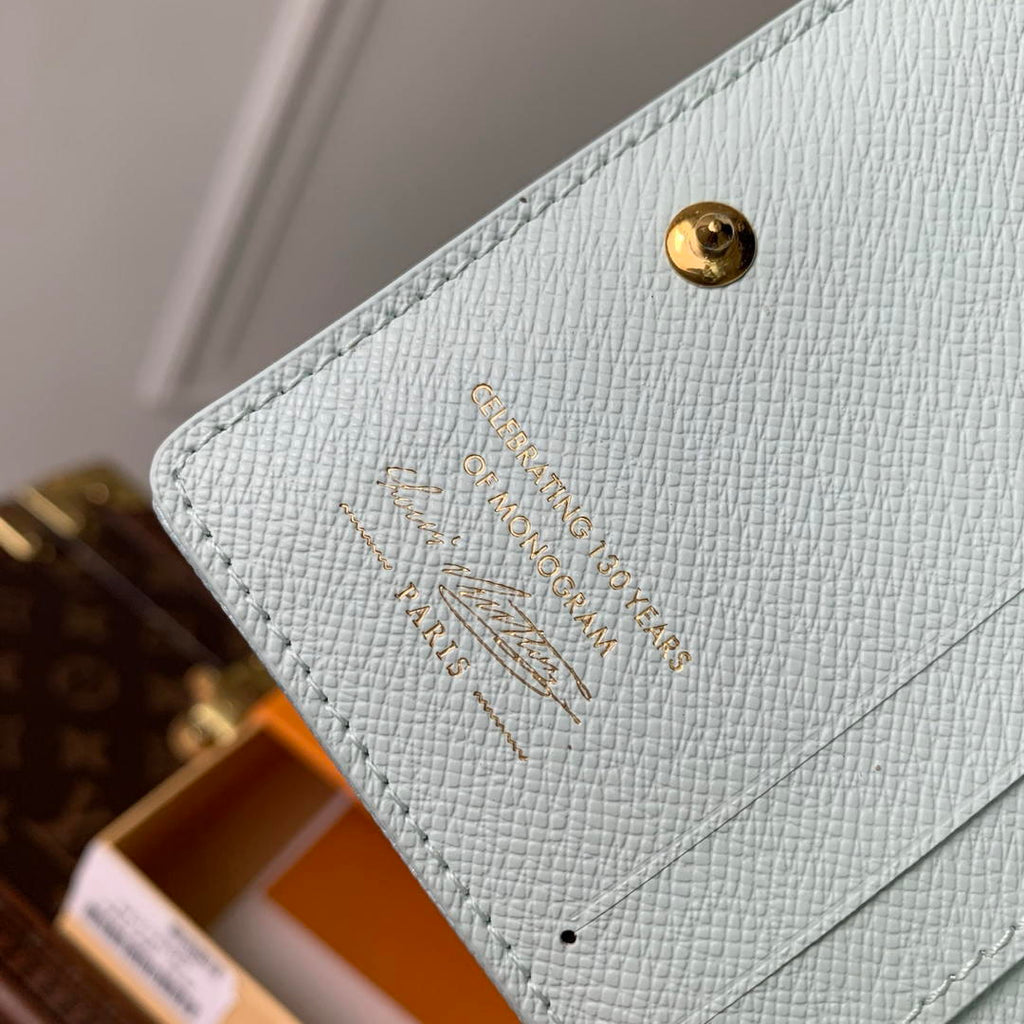 LV M27680 Louis Vuitton Zippy Coin Purse  Other Monogram Canvas Light Blue