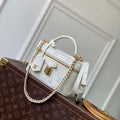 LV M27744 Louis Vuitton Vanity Chain Pouch Bag Milky White/Blue