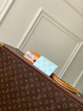 LV M27756 Louis Vuitton Card Holder Other Monogram Canvas Ligth Blue