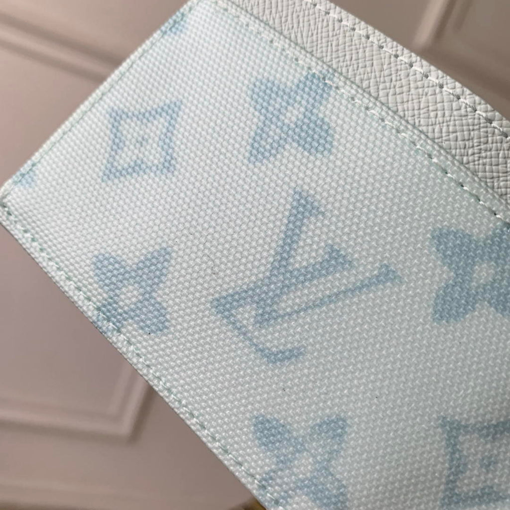 LV M27756 Louis Vuitton Card Holder Other Monogram Canvas Ligth Blue
