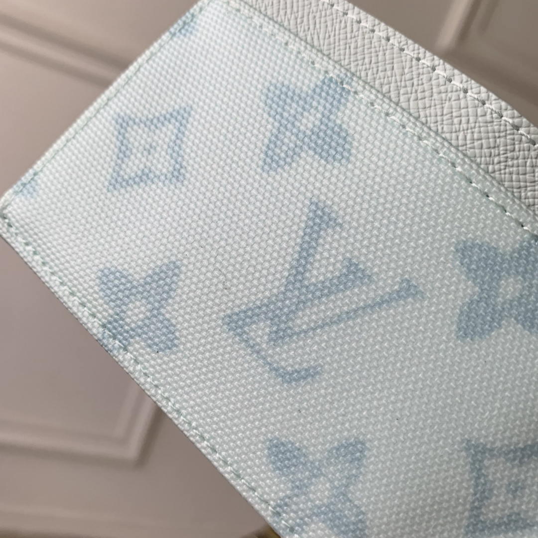 LV M27756 Louis Vuitton Card Holder Other Monogram Canvas Ligth Blue