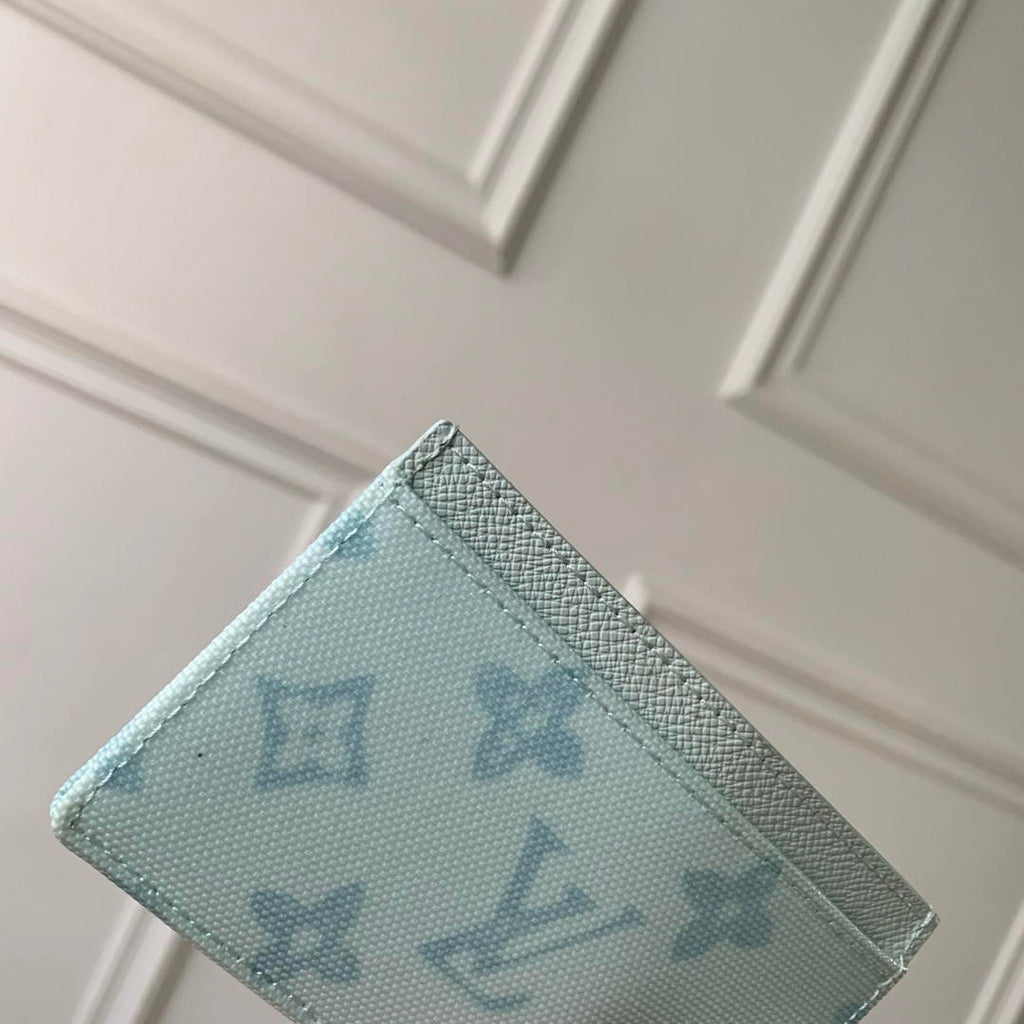 LV M27756 Louis Vuitton Card Holder Other Monogram Canvas Ligth Blue