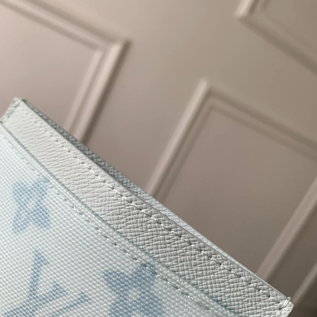 LV M27756 Louis Vuitton Card Holder Other Monogram Canvas Ligth Blue