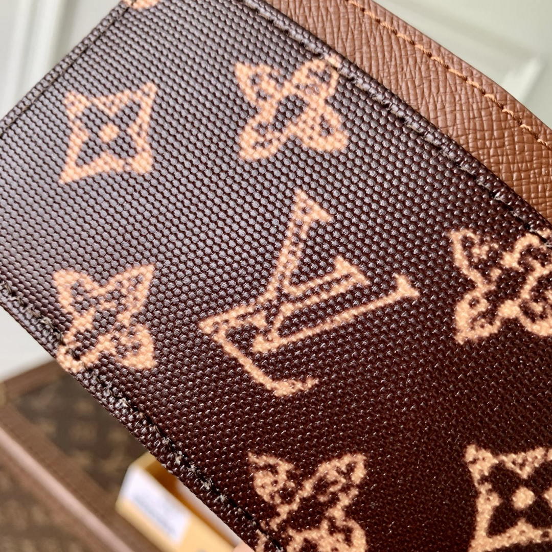 LV M27756 Louis Vuitton Card Holder Other Monogram Canvas Coffe Brown