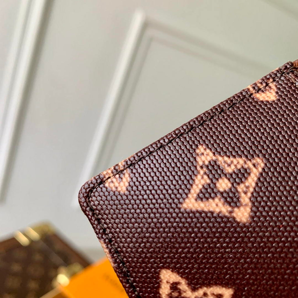 LV M27756 Louis Vuitton Card Holder Other Monogram Canvas Coffe Brown