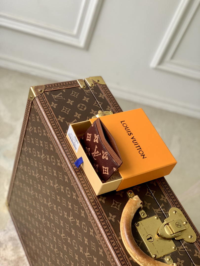 LV M27756 Louis Vuitton Card Holder Other Monogram Canvas Coffe Brown