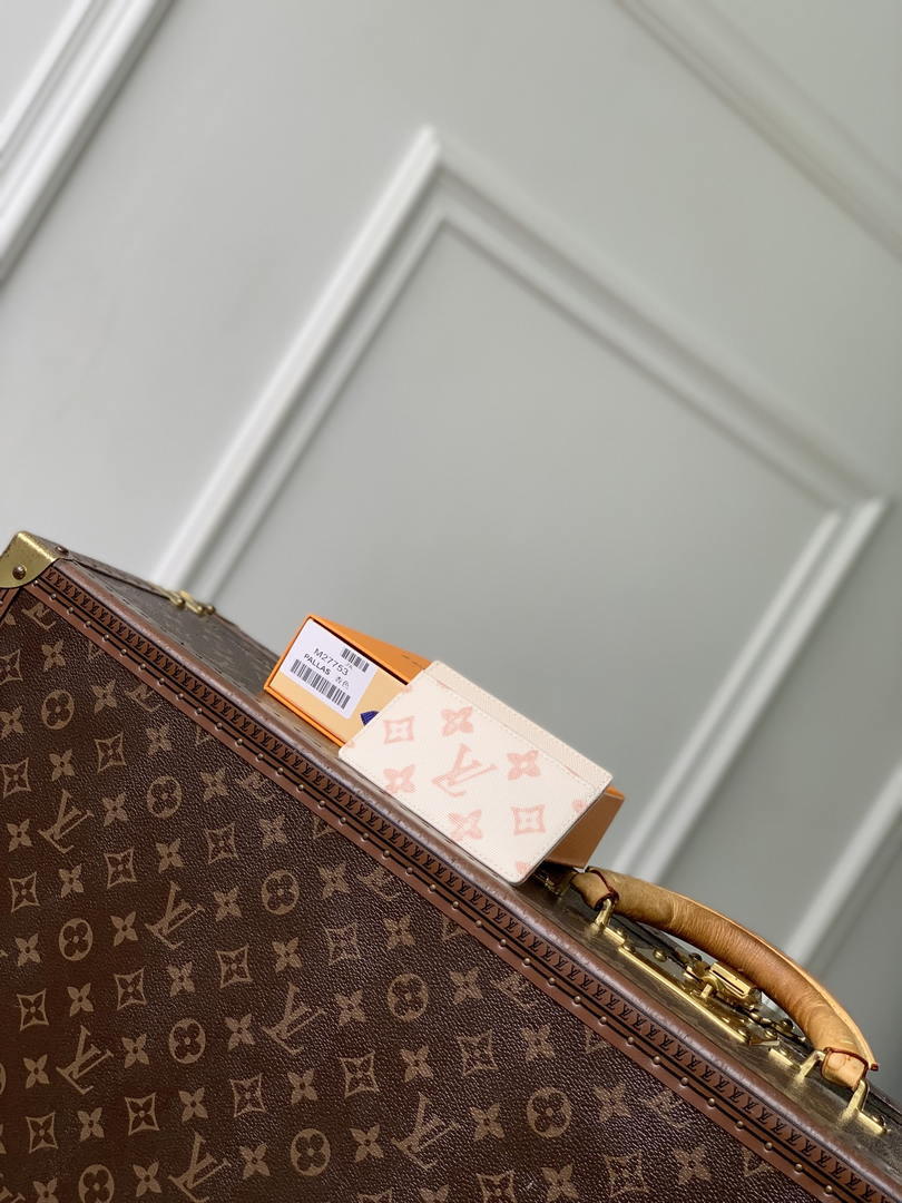 LV M27756 Louis Vuitton Card Holder Other Monogram Canvas Beige Apricot