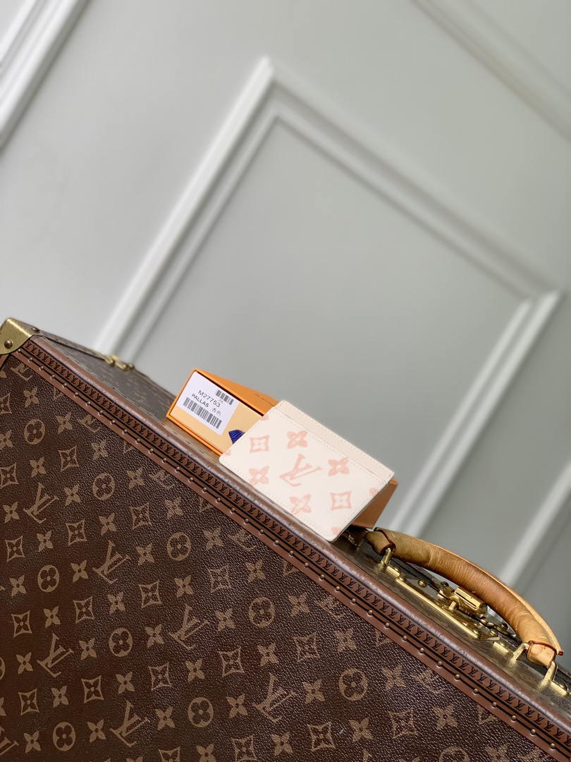 LV M27756 Louis Vuitton Card Holder Other Monogram Canvas Beige Apricot