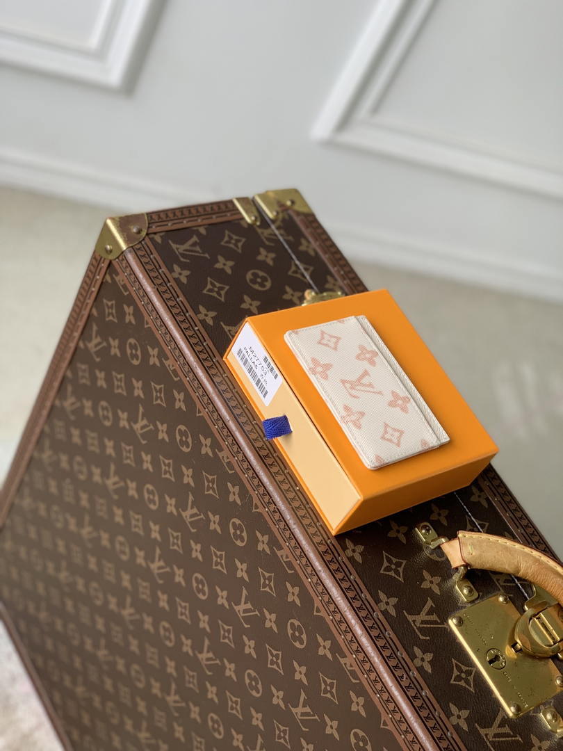 LV M27756 Louis Vuitton Card Holder Other Monogram Canvas Beige Apricot