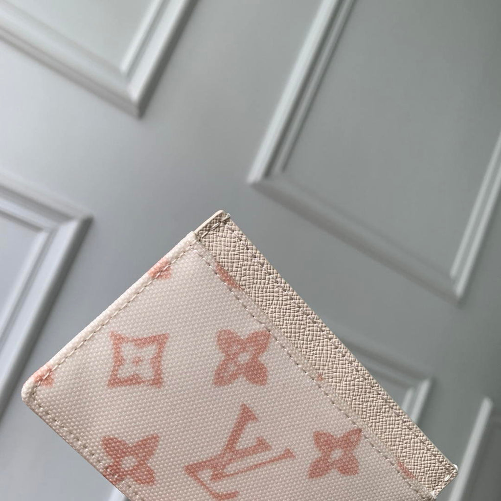 LV M27756 Louis Vuitton Card Holder Other Monogram Canvas Beige Apricot