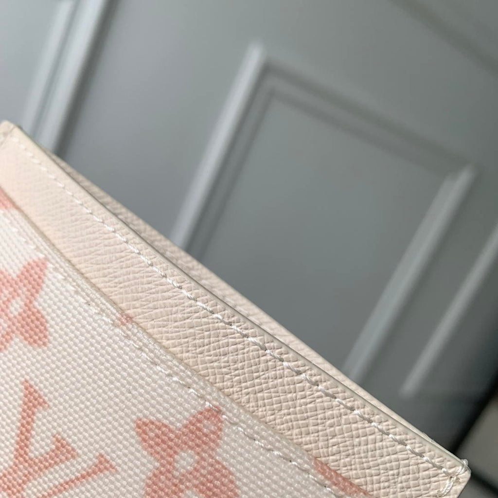 LV M27756 Louis Vuitton Card Holder Other Monogram Canvas Beige Apricot