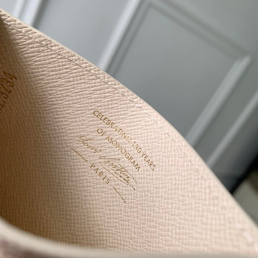 LV M27756 Louis Vuitton Card Holder Other Monogram Canvas Beige Apricot