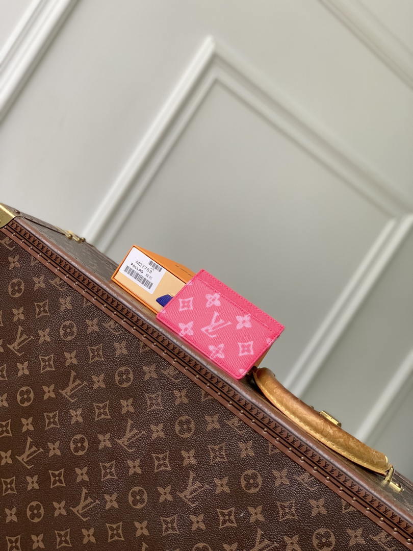 LV M27756 Louis Vuitton Card Holder Other Monogram Canvas Rose Red