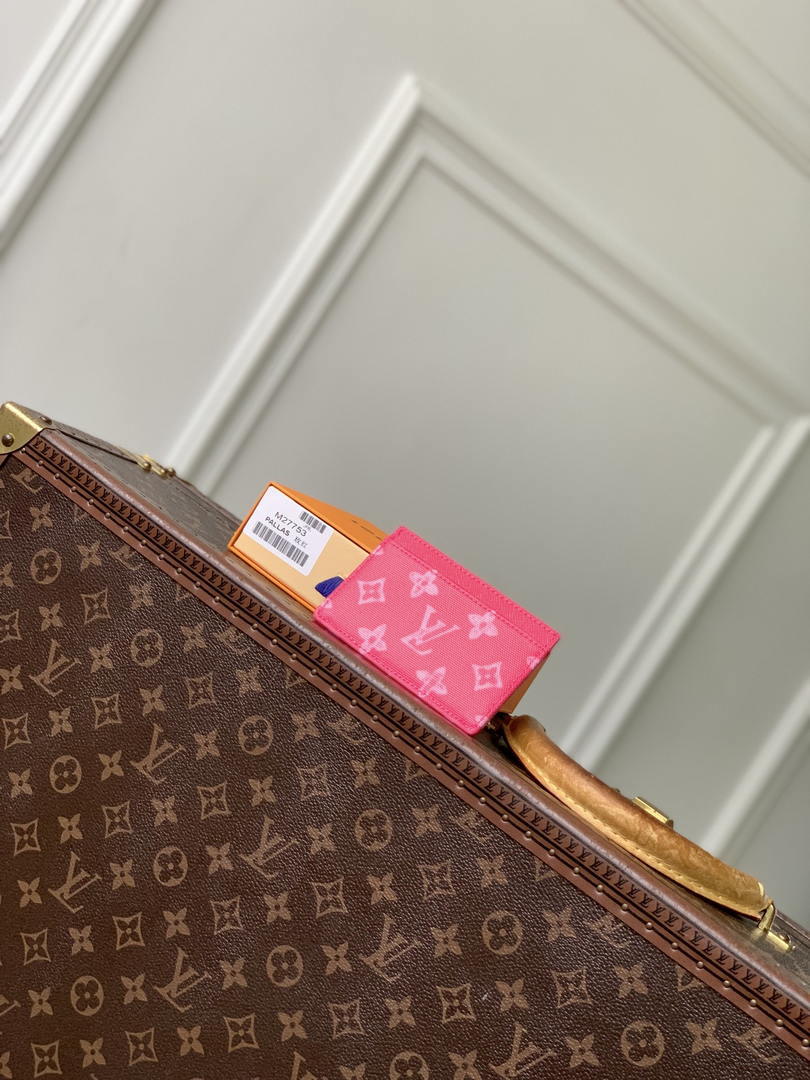 LV M27756 Louis Vuitton Card Holder Other Monogram Canvas Rose Red