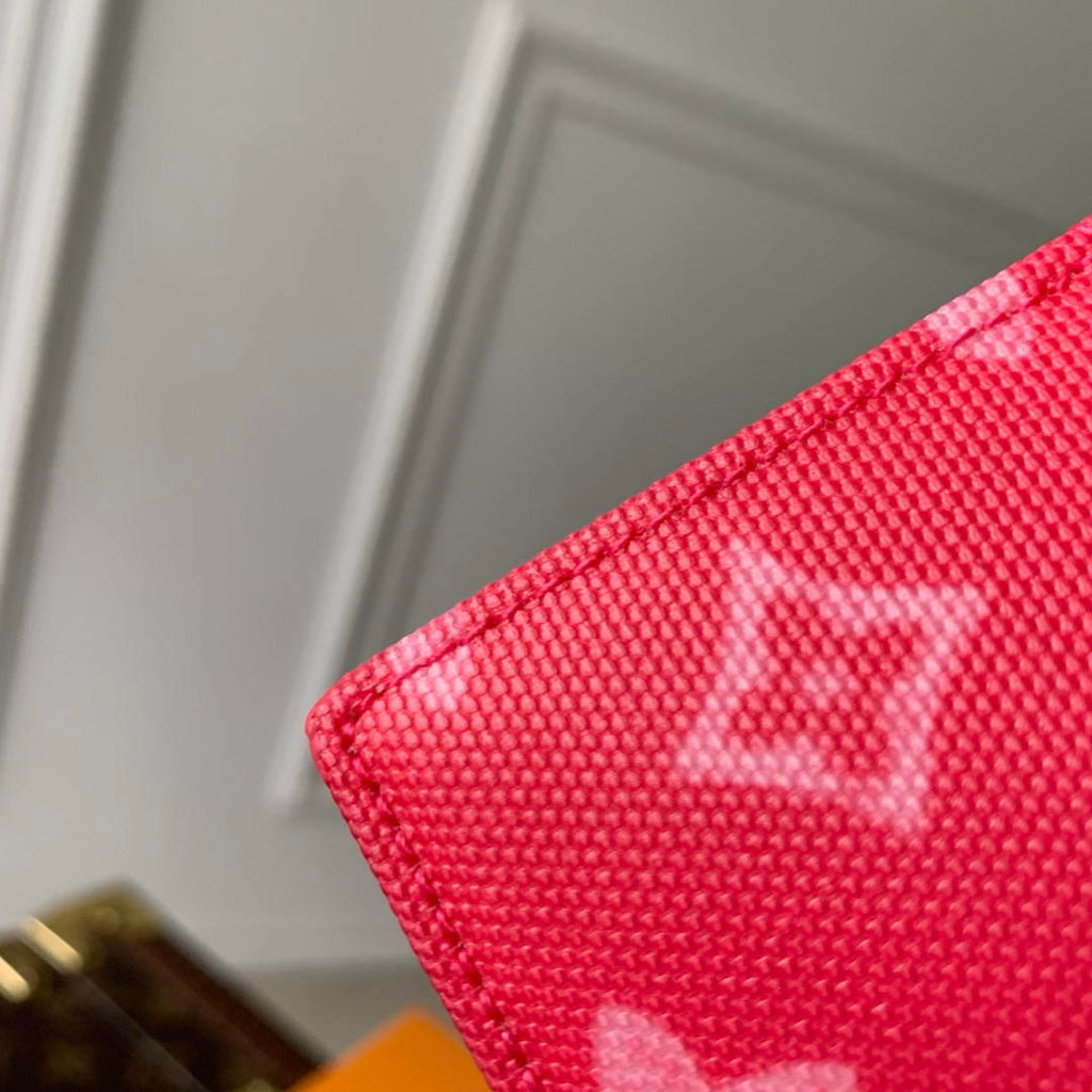 LV M27756 Louis Vuitton Card Holder Other Monogram Canvas Rose Red