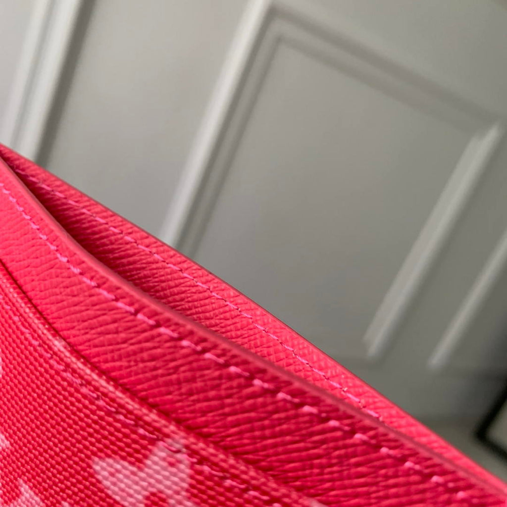 LV M27756 Louis Vuitton Card Holder Other Monogram Canvas Rose Red