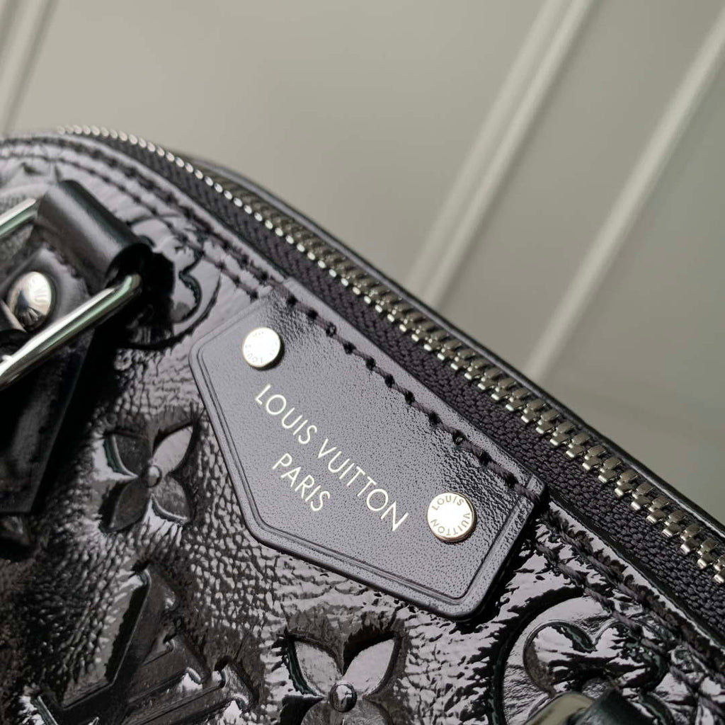 LV M27812 Louis Vuitton Alma Trunk BB Handbag Black