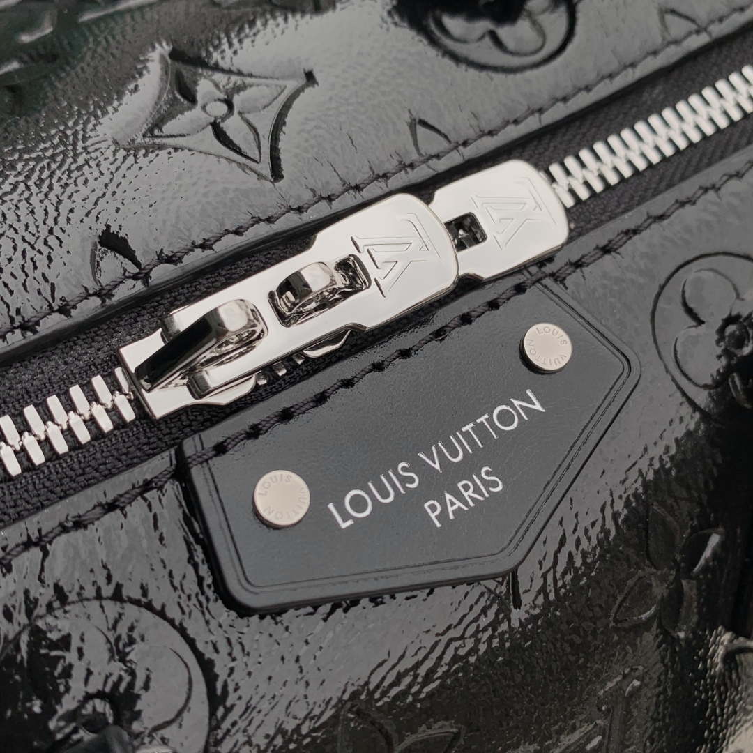 LV M27921 Louis Vuitton Speedy Trunk 20 Bag Black