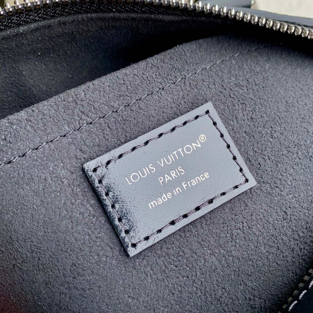 LV M27921 Louis Vuitton Speedy Trunk 20 Bag Black