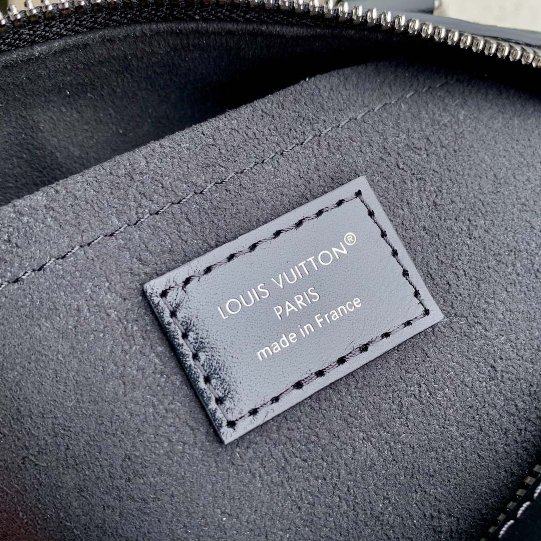 LV M27921 Louis Vuitton Speedy Trunk 20 Bag Black