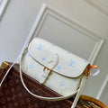 LV M28054 Louis Vuitton Diane Handbag Milky White/Blue