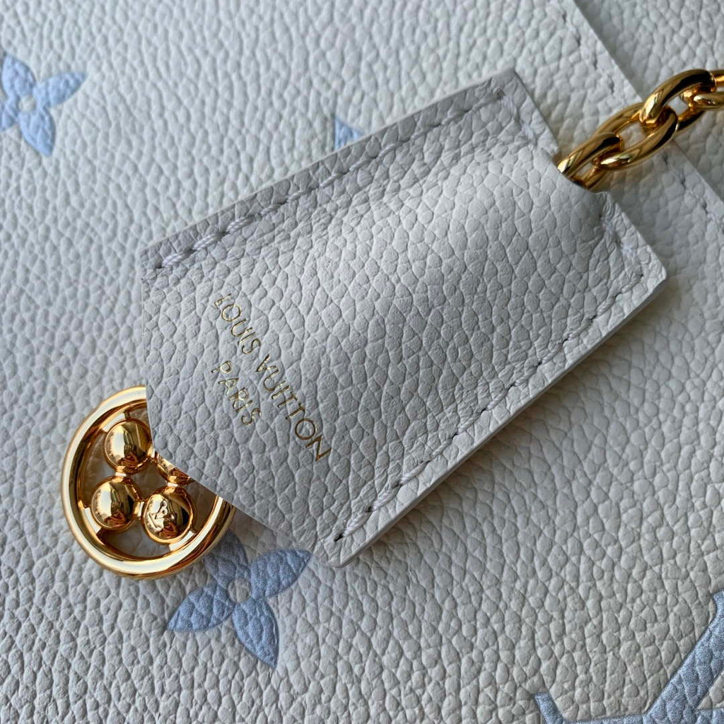 LV M28054 Louis Vuitton Diane Handbag Milky White/Blue