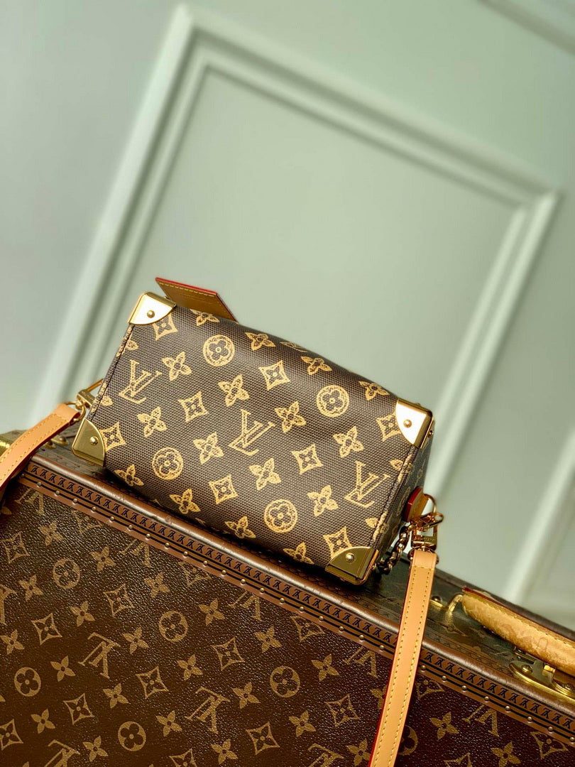 LV M28102 Louis Vuitton Speedy Trunk 20 Bag Monogram Origine Eb¨¨ne