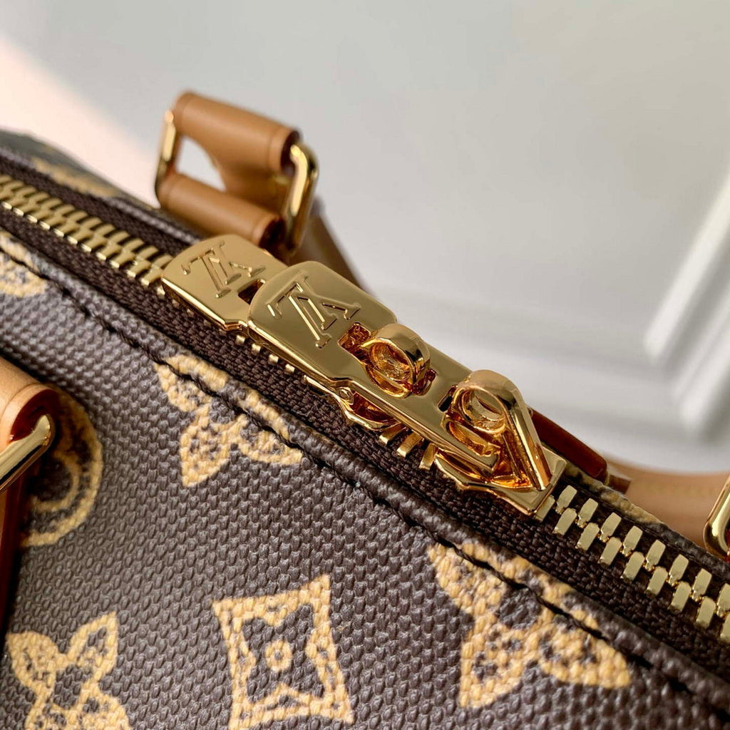 LV M28102 Louis Vuitton Speedy Trunk 20 Bag Monogram Origine Eb¨¨ne
