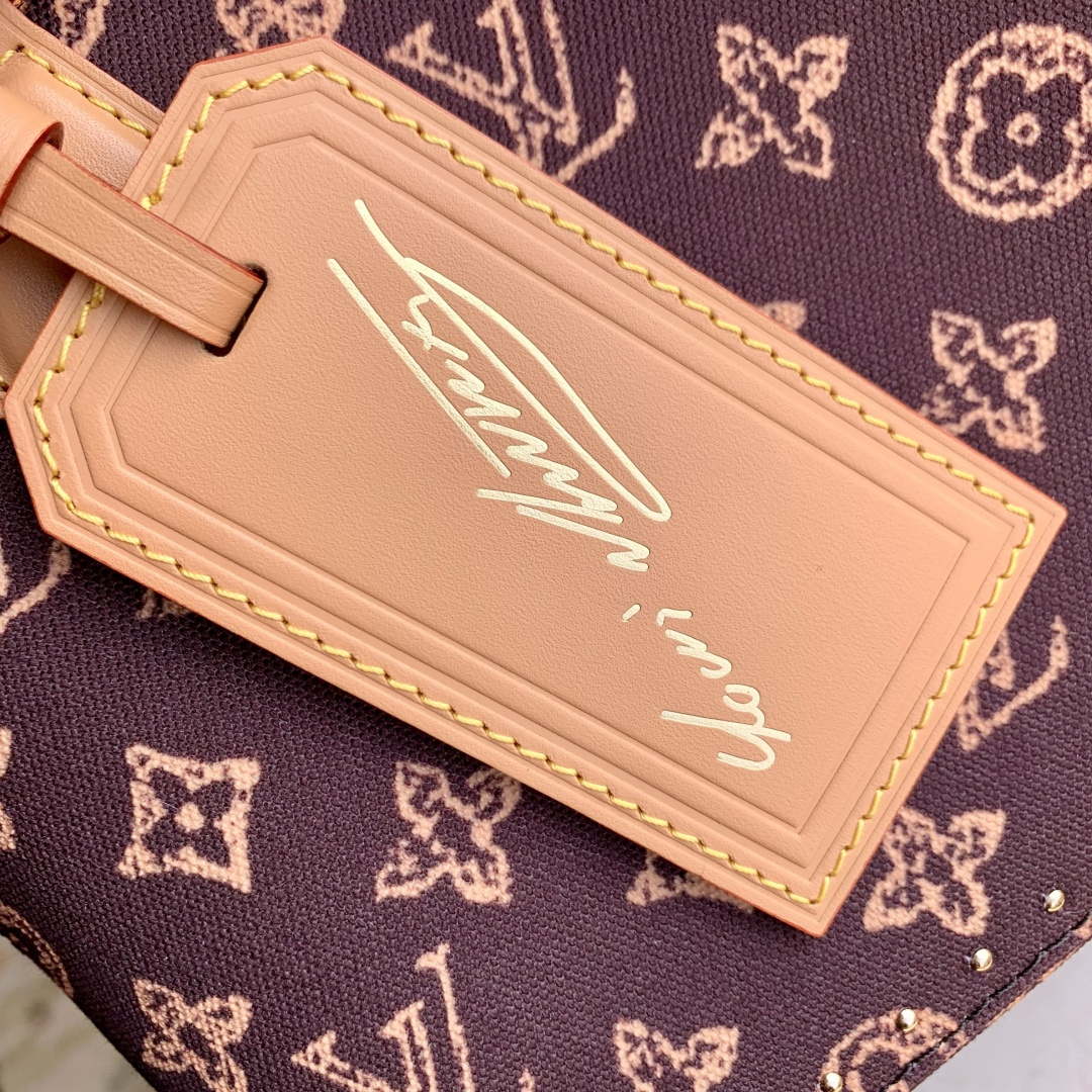 LV M28105 Louis Vuitton Alma Trunk BB Bag Brown