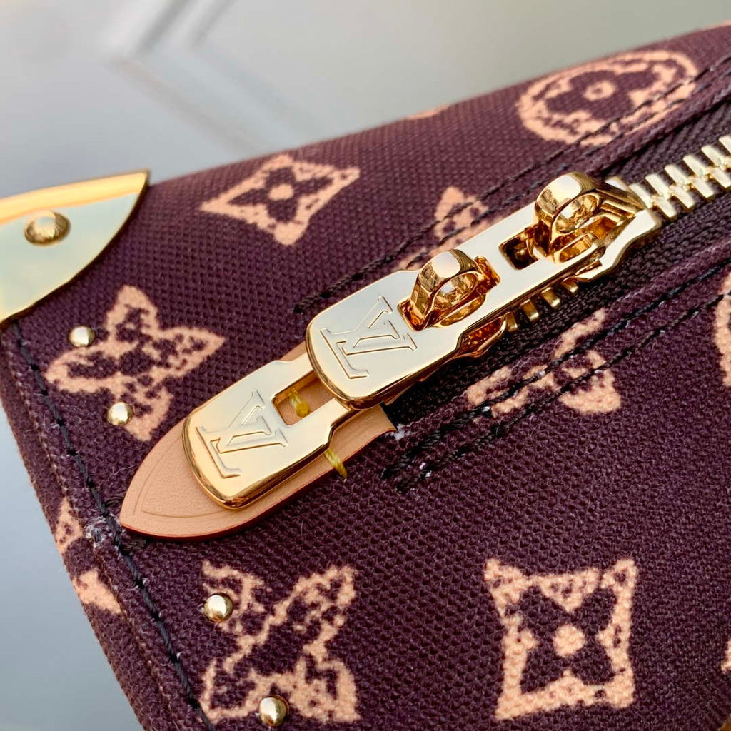 LV M28105 Louis Vuitton Alma Trunk BB Bag Brown