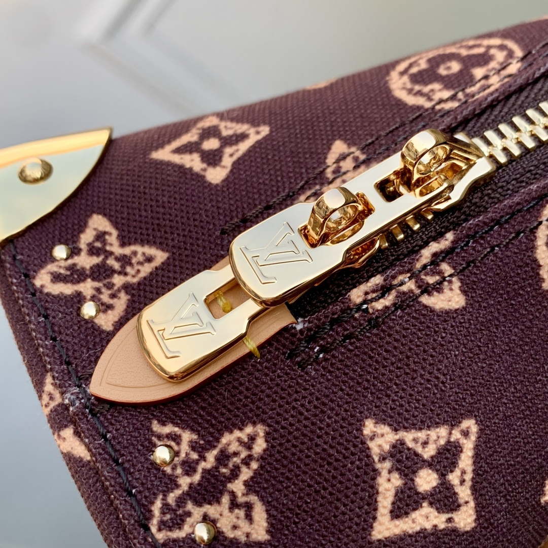 LV M28105 Louis Vuitton Alma Trunk BB Bag Brown