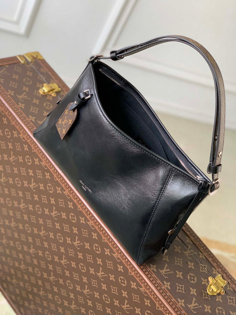 LV M28160 Louis Vuitton CarryAll East West Bag Black