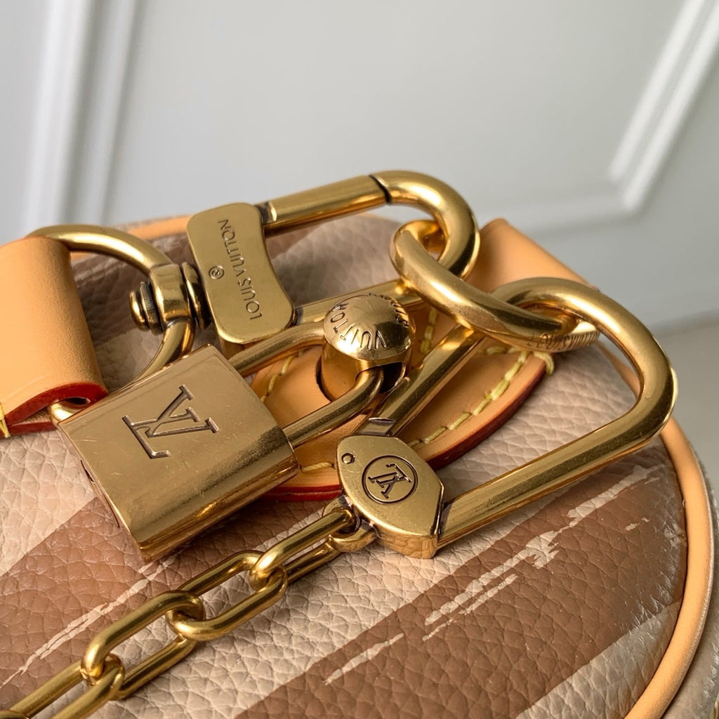 LV M28186 Louis Vuitton Speedy P9 Bandoulière 20 Bag Brown stripes