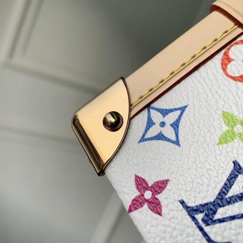 LV M28243 Louis Vuitton  LV x TM Petite Malle Handbag  Monogram White