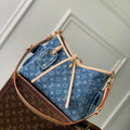 LV LV M28287 Louis Vuitton CarryAll Cargo PM Bag Blue Denim