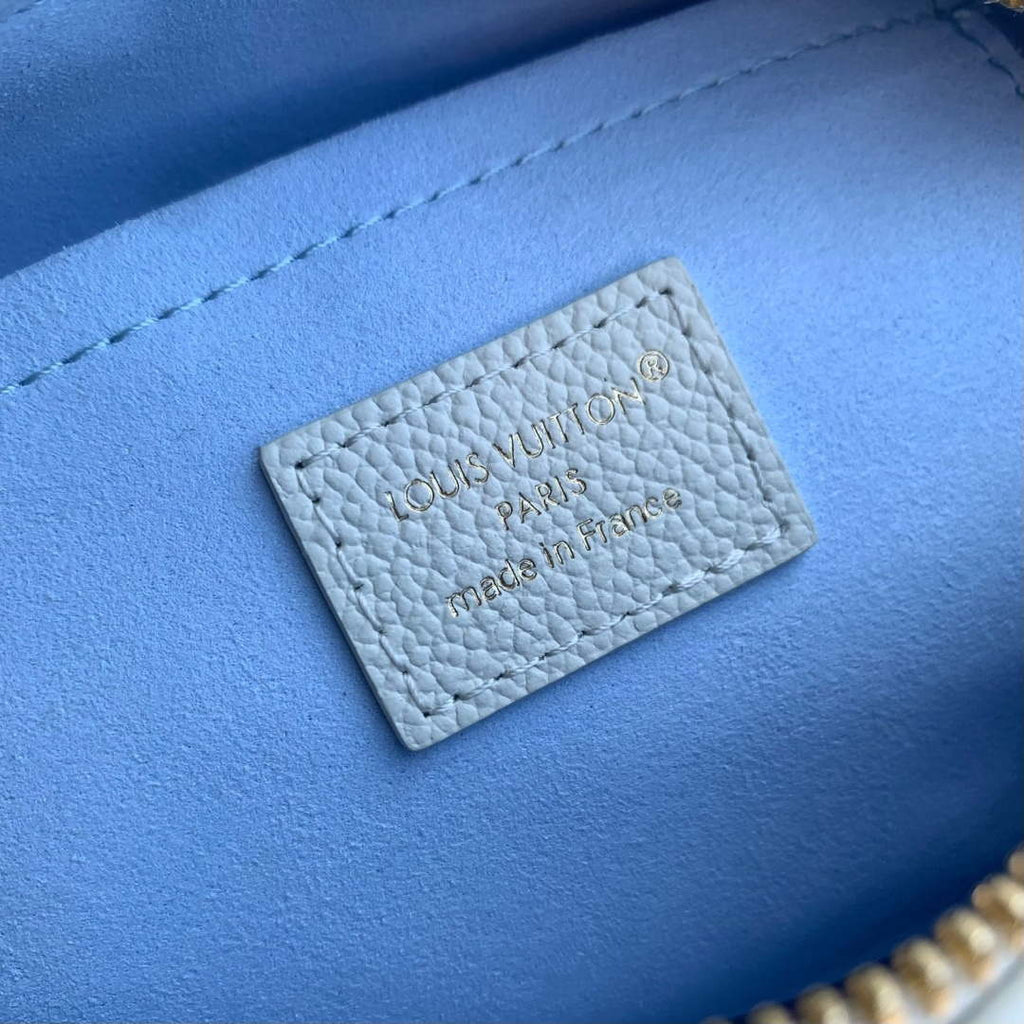 LV M28314 Louis Vuitton Speedy Bandouliere 20 Bag Milky White/Blue