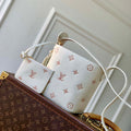 LV M28315 Louis Vuitton All In BB Bag Milky White/Peach