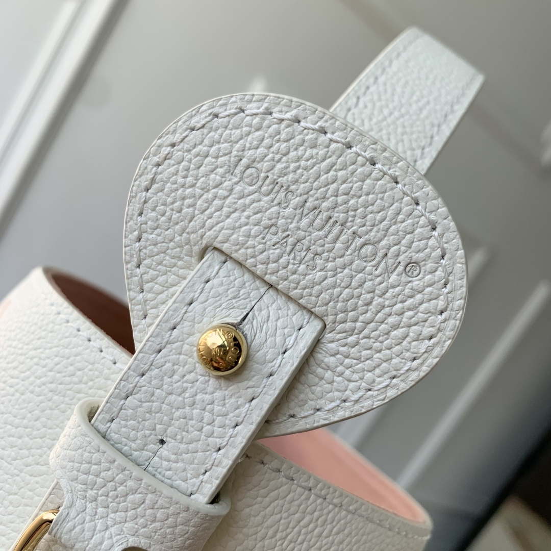 LV M28315 Louis Vuitton All In BB Bag Milky White/Peach
